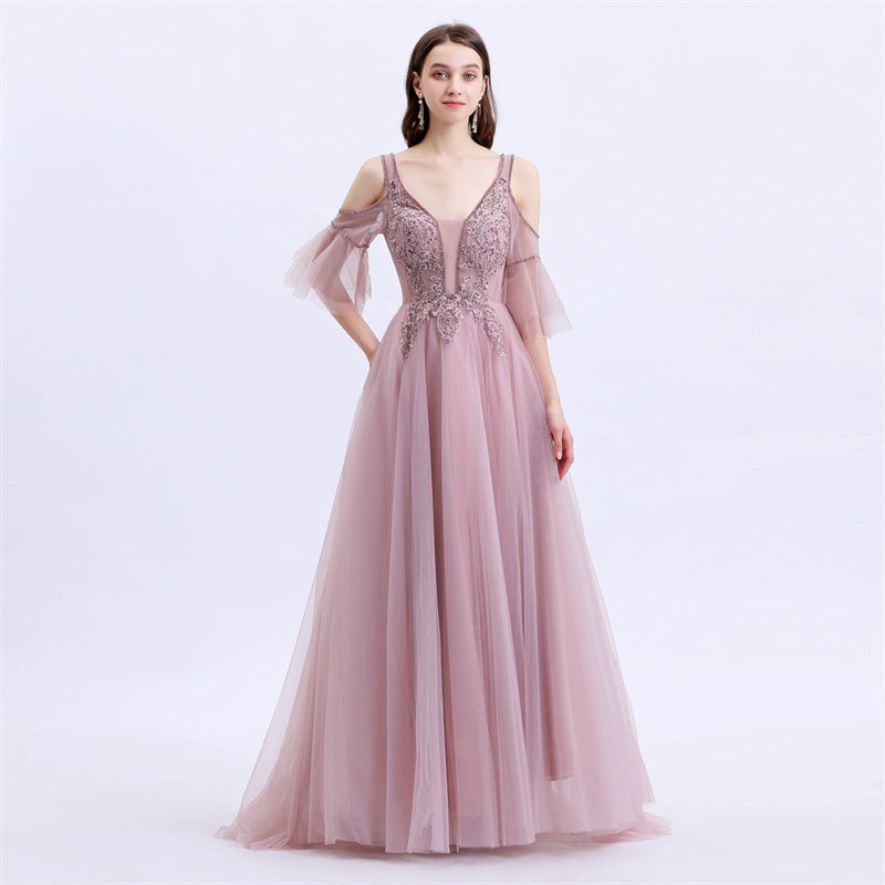 Elegant Temperament Evening Dress Bride Wedding Toast Clothing