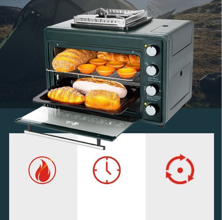 Outdoor Portable Gas Oven 2-in-1 Portable Gas Stove