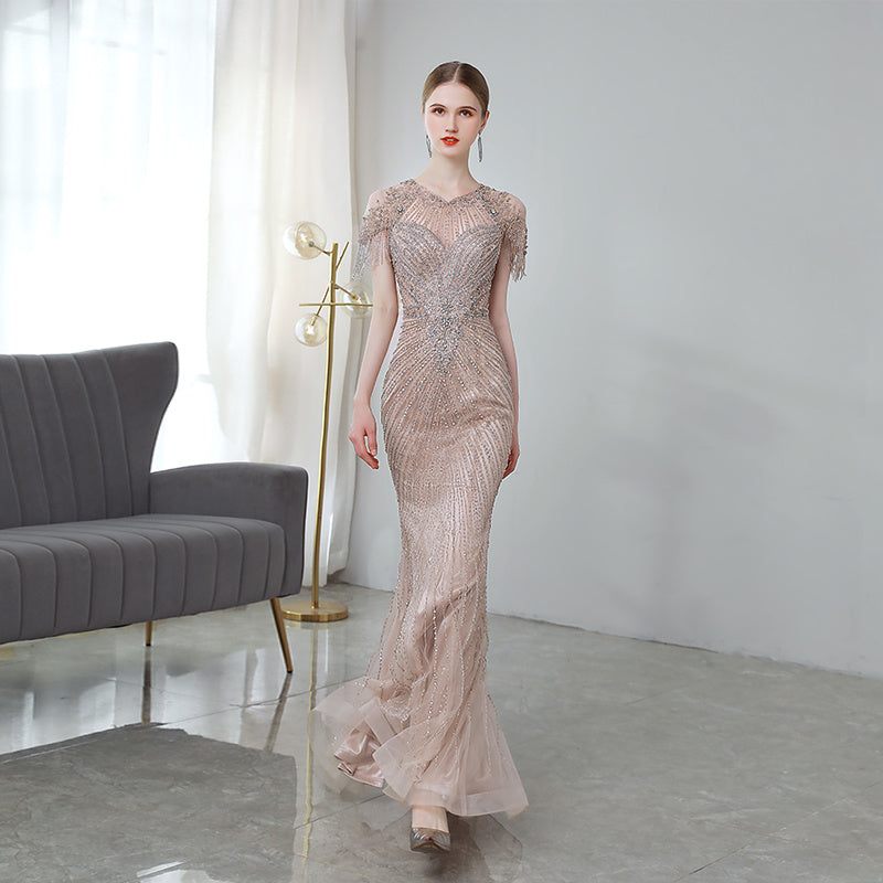 Ladies Luxury Mermaid Evening Dress Banquet