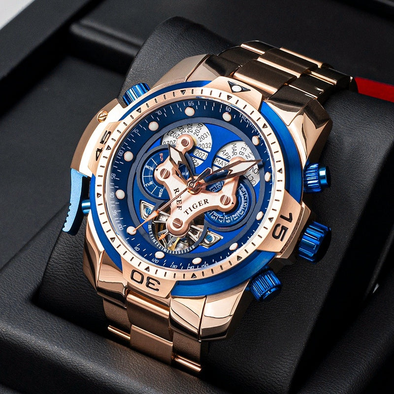 Men's Mechanical Watch Large Dial Waterproof Strong Luminous